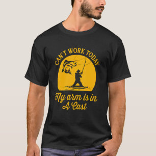 T-shirt Pêche Je ne peux pas travailler aujourd'hui mon br