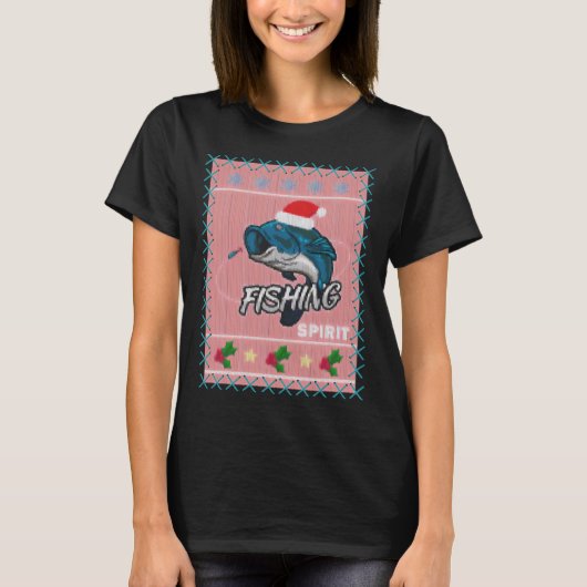 T-shirt Pêche Joyeux Noël (Devant)