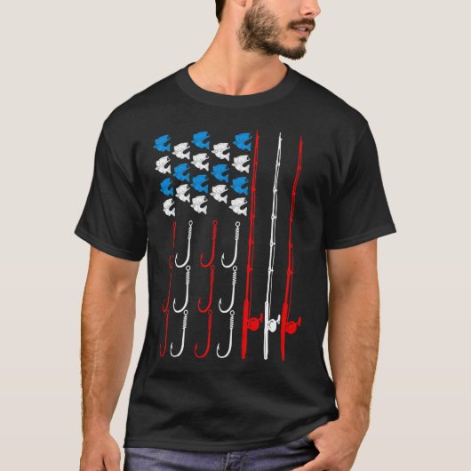 T-shirt Pêche, Liberté et Nourriture Frit (Devant)
