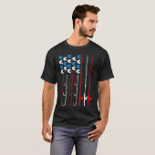 T-shirt Pêche, Liberté et Nourriture Frit (Devant entier)