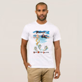 T-SHIRT PÊCHE LONG PLAGE ISLAND (Devant entier)