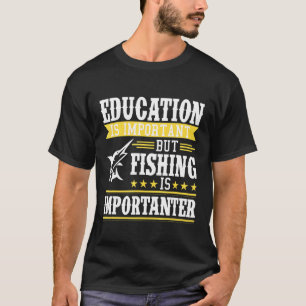 T-shirt Pêche mignonne Éducation Fille Fils Père
