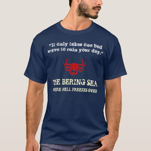 T-shirt Pêche néerlandaise de crabe de mer de Béring de (Devant)