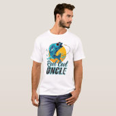 T-shirt Pêche Oncle Super Cool (Devant entier)