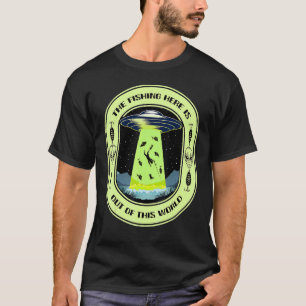 T-shirt Pêche OVNI Alien Pêcheur Basse Pêche 2