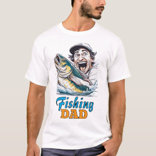 T-shirt Pêche papa heureux Fête des pères heureux