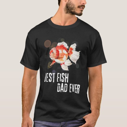 T-shirt Pêche papa meilleur poisson papa jamais Goldfish p (Devant)