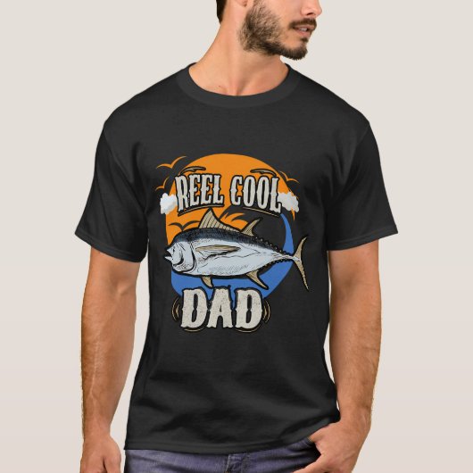 T-shirt Pêche Papa Super Cool (Devant)