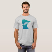 T-shirt Pêche par vagues du Minnesota (Devant entier)
