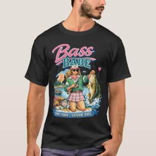 T-shirt Pêche Partie Pêcher Bass Vintage 80s