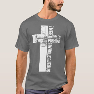 T-shirt Pêche Pêcheur Croix Jésus Citation chrétienne Cade