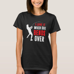 T-shirt Pêche   Pêcheur J'adore Quand Elle Se Penche