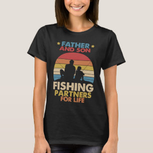 T-shirt Pêche Père et fils partenaires de pêche pour la v