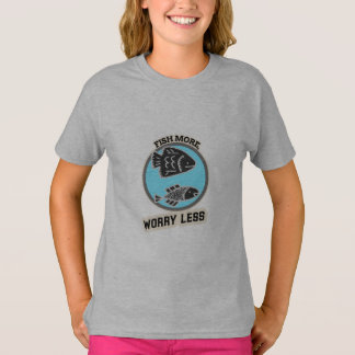 T-shirt Pêche Plus Inquiète Moins