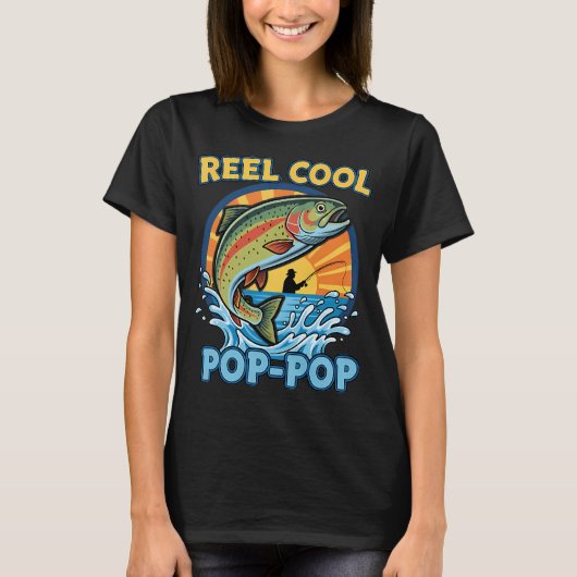 T-shirt Pêche Pop Pop vraiment cool (Devant)