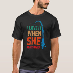 T-shirt Pêche Pour Hommes Femmes Pêcheurs Bâton De Pêche