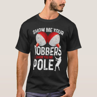 T-shirt Pêche Pour Hommes Papa Cadeau Drôle Montre Moi Te