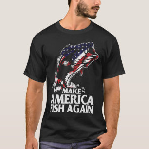 T-shirt Pêche pour les États-Unis