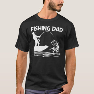T-shirt Pêche pour papa pêcheur appât bateau voyage