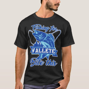 T-shirt Pêche pour Walleye tournoi de pêche de gros roche