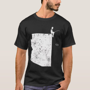 T-shirt Pêche Retraite AZ Truite Arc-en-ciel Pêche Bass F