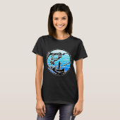 T-shirt Pêche rétro au thon (Devant entier)