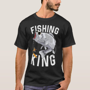 T-shirt Pêche Roi Basse à grande bouche Pêcheur Pères D