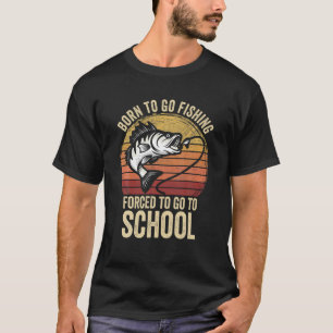 T-shirt Pêche S Pour Les Hommes Nés Pour Aller Pêcheurs Pa