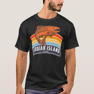 T-shirt Pêche Saumon de l'île Kodiak Alaska