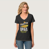 T-shirt Pêche Sortir Le Plaisir Commence Fischer Dit (Devant entier)