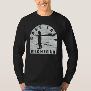 T-shirt Pêche sur glace du lac Case Michigan