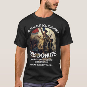T-SHIRT PÊCHE SUR GLACE IMMIGRATION DOUANE CONTRÔLE BEIGNE