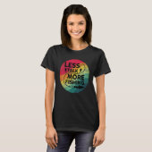 T-shirt Pêche Texte Moins Parler Plus De Pêche (Devant entier)