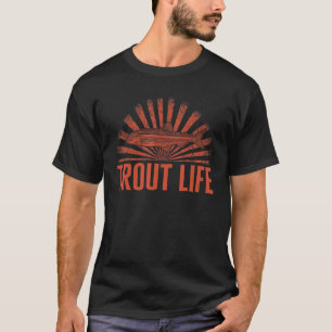 T-shirt Pêche Truite Saumon Bass Pêche Pour Hommes Pêcheur