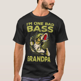 T-shirt Pêche Un mauvais bar Papy Pêche vintage pêche pois
