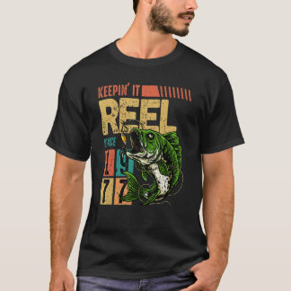 T-shirt Pêche vintage fantastique depuis 1977 Fisher Anniv
