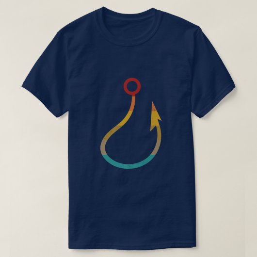 T-shirt Pêche Vintage rétro (Design devant)