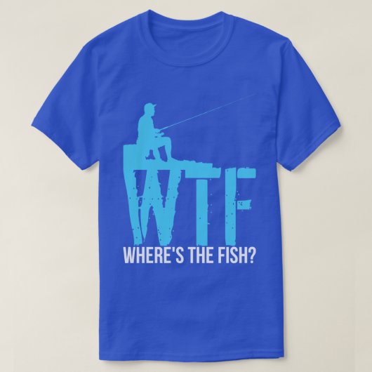 T-shirt Pêche WTF Whats Le Poisson (Design devant)