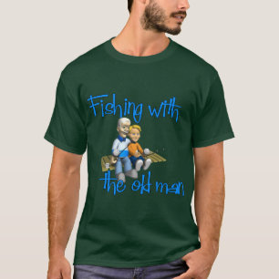 T-shirt Pêcher avec le vieil homme