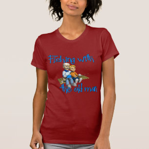 T-shirt Pêcher avec le vieil homme