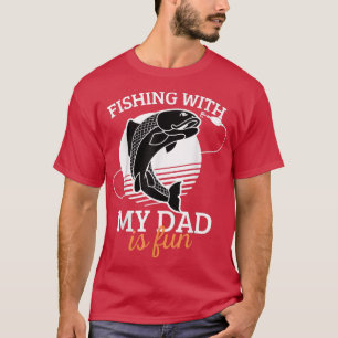 T-shirt Pêcher Avec Mon Père Est Amusant Pêcheur Fête des 