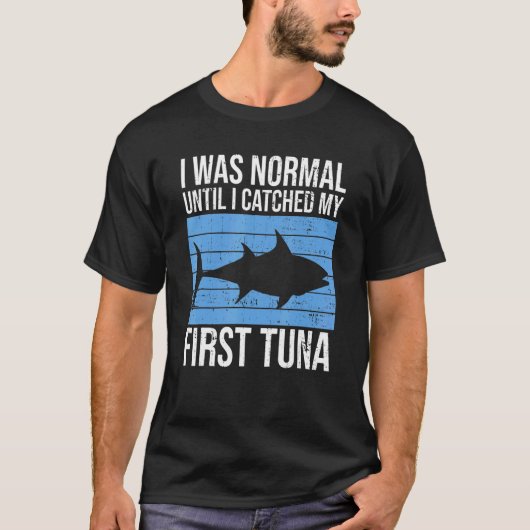 T-shirt Pêcher du thon pour un thon (Devant)