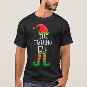 T-shirt Pêcher Elf Famille Correspondant Groupe de Noël Dr