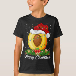 T-shirt Pêcher Oreille Fruit Correspondant Santa Hat Peach