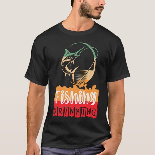 T-shirt pêcher ou rentrer chez soi (Devant)