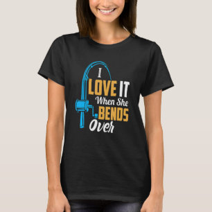 T-shirt Pêcher Pour Les Hommes Je L'Aime Quand Elle Passe
