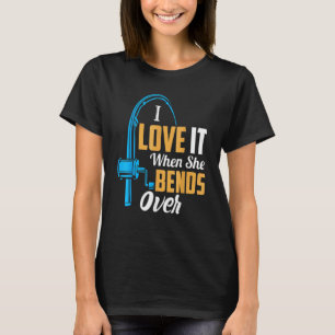 T-shirt Pêcher Pour Les Hommes Je L'Aime Quand Elle Passe