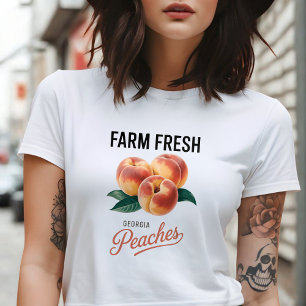 T-shirt Pêches de Géorgie fraîches de la ferme Amateur de 