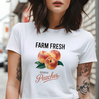 T-shirt Pêches de Géorgie fraîches de la ferme Amateur de
