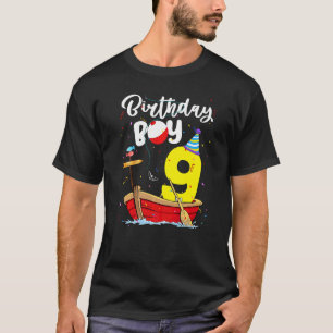 T-shirt Pêcheur 9e Anniversaire Garçon Pêche 9 Ans Eux